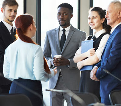 Business team standing